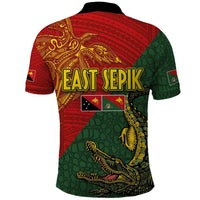 Sepik River Crocodile & Arts Festival Polo Shirt Bird-of-paradise Melanesian Tattoo