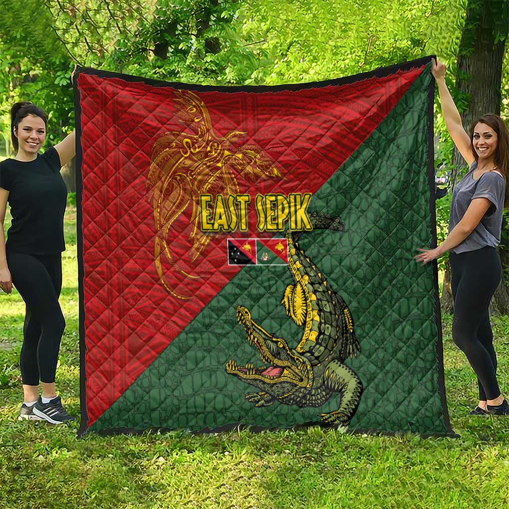 Sepik River Crocodile & Arts Festival Quilt Bird-of-paradise Melanesian Tattoo LT03 - Polynesian Pride