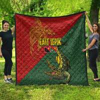 Sepik River Crocodile & Arts Festival Quilt Bird-of-paradise Melanesian Tattoo LT03 - Polynesian Pride