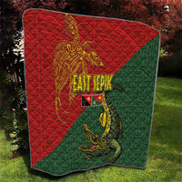 Sepik River Crocodile & Arts Festival Quilt Bird-of-paradise Melanesian Tattoo LT03 - Polynesian Pride