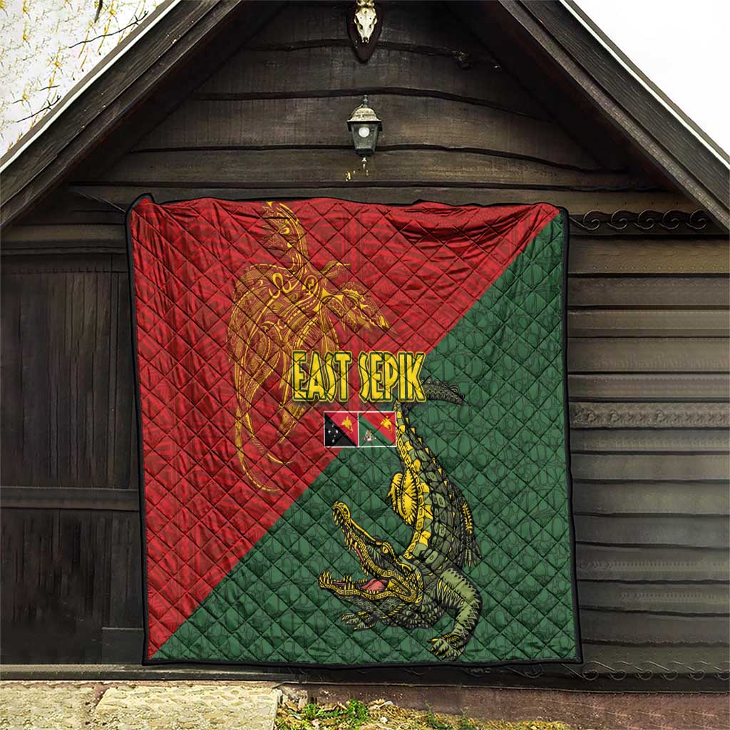 Sepik River Crocodile & Arts Festival Quilt Bird-of-paradise Melanesian Tattoo LT03 - Polynesian Pride
