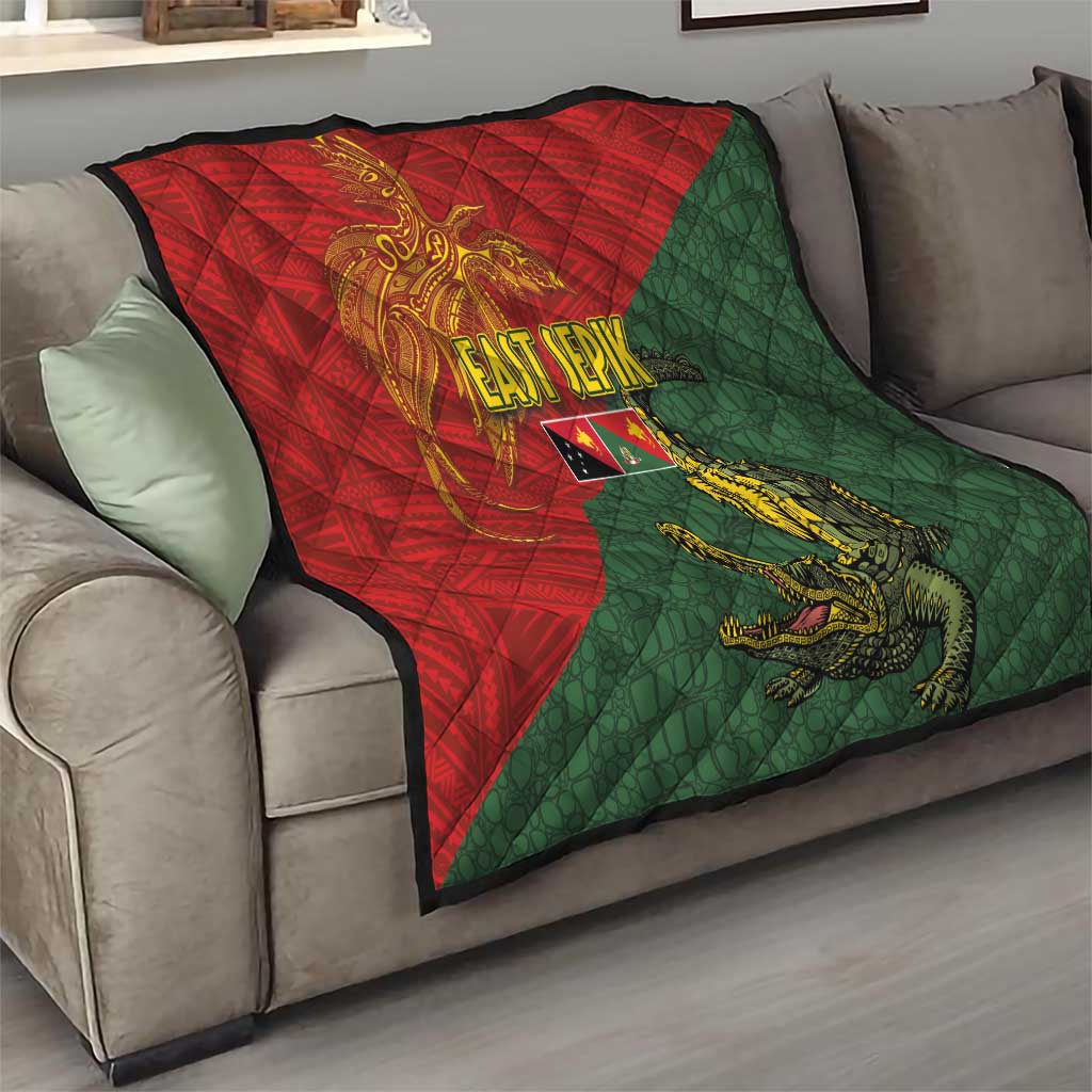 Sepik River Crocodile & Arts Festival Quilt Bird-of-paradise Melanesian Tattoo LT03 - Polynesian Pride