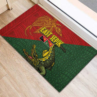 Sepik River Crocodile & Arts Festival Rubber Doormat Bird-of-paradise Melanesian Tattoo LT03 - Polynesian Pride