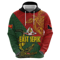 Sepik River Crocodile & Arts Festival Zip Hoodie Bird-of-paradise Melanesian Tattoo LT03 - Polynesian Pride