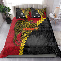 Papua New Guinea Independence Day Bedding Set Bird-of-paradise Melanesian Tattoo LT03 - Polynesian Pride