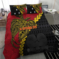 Papua New Guinea Independence Day Bedding Set Bird-of-paradise Melanesian Tattoo LT03 - Polynesian Pride