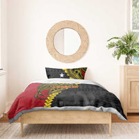 Papua New Guinea Independence Day Bedding Set Bird-of-paradise Melanesian Tattoo LT03 - Polynesian Pride