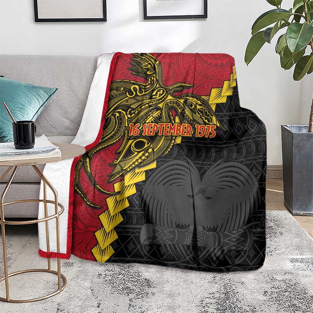 Papua New Guinea Independence Day Blanket Bird-of-paradise Melanesian Tattoo LT03 - Polynesian Pride