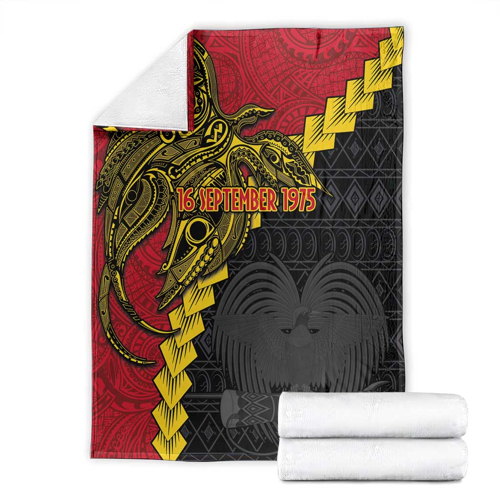 Papua New Guinea Independence Day Blanket Bird-of-paradise Melanesian Tattoo LT03 - Polynesian Pride