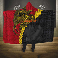 Papua New Guinea Independence Day Hooded Blanket Bird-of-paradise Melanesian Tattoo LT03 - Polynesian Pride