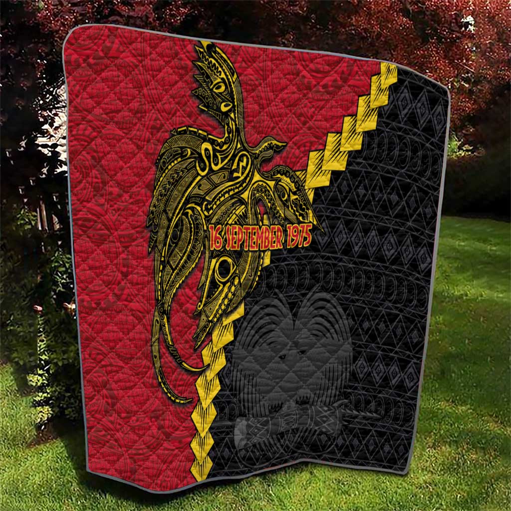Papua New Guinea Independence Day Quilt Bird-of-paradise Melanesian Tattoo LT03 - Polynesian Pride