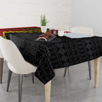 Papua New Guinea Independence Day Tablecloth Bird-of-paradise Melanesian Tattoo LT03 - Polynesian Pride