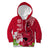 Polynesian Fiji Kid Hoodie Shark and Hibiscus Tapa Pattern Red Version LT03 Hoodie Red - Polynesian Pride