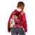 Custom Polynesian Fiji Kid Hoodie Shark and Hibiscus Tapa Pattern Red Version LT03 - Polynesian Pride