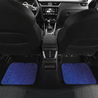 Fijian Tribal Manta Ray Car Mats Masi Motif with Coral Reef Ocean Vibe LT03 Set 2pcs - Back Blue - Polynesian Pride