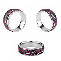 Traditional Samoan Tattoo Art Pink Color Classic Ring - Polynesian Pride