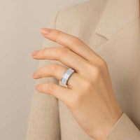 Traditional Samoa Maori Ornament Style White Color Classic Ring - Polynesian Pride