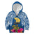 Custom Hawaii Lanai Island Kid Hoodie Hibiscus Turle and Map with Polynesian Spiral LT03 - Polynesian Pride