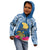 Custom Hawaii Lanai Island Kid Hoodie Hibiscus Turle and Map with Polynesian Spiral LT03 - Polynesian Pride