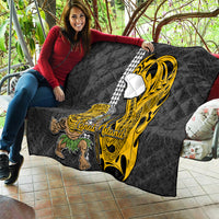 Hawaii Lanai Island Quilt Hawaiian Warrior and Kakau Symbols Abstract Tattoo LT03 - Polynesian Pride