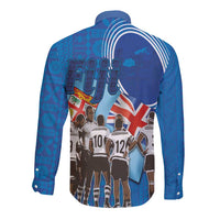 Fiji Rugby Sevens Long Sleeve Button Shirt Commemorate Gold Medal - Rio de Janeiro 2016 LT03 - Polynesian Pride