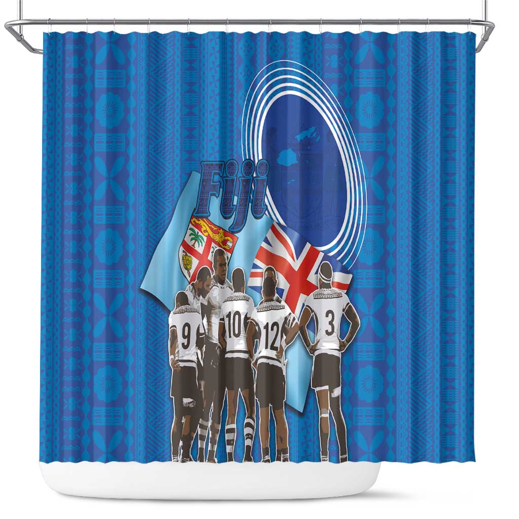 Fiji Rugby Sevens Shower Curtain Commemorate Gold Medal - Rio de Janeiro 2016