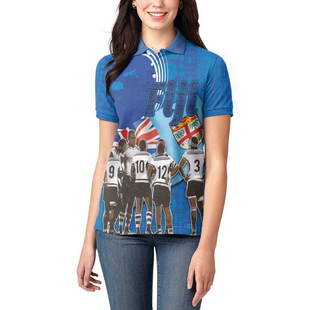 Fiji Rugby Sevens Women Polo Shirt Commemorate Gold Medal - Rio de Janeiro 2016