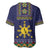 Philippines Merry Christmas Baseball Jersey Maligayang Pasko with Parol and Xmas Pattern Barong Style