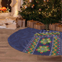 Philippines Merry Christmas Tree Skirt Maligayang Pasko with Parol and Xmas Pattern Barong Style