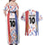 Custom Philippines Champions Football Jersey Couples Matching Off Shoulder Maxi Dress and Hawaiian Shirt