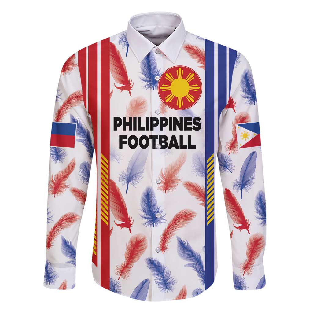 Custom Philippines Champions Football Jersey Family Matching Long Sleeve Bodycon Dress and Hawaiian Shirt