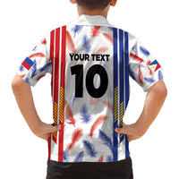 Custom Philippines Champions Football Jersey Family Matching Puletasi and Hawaiian Shirt