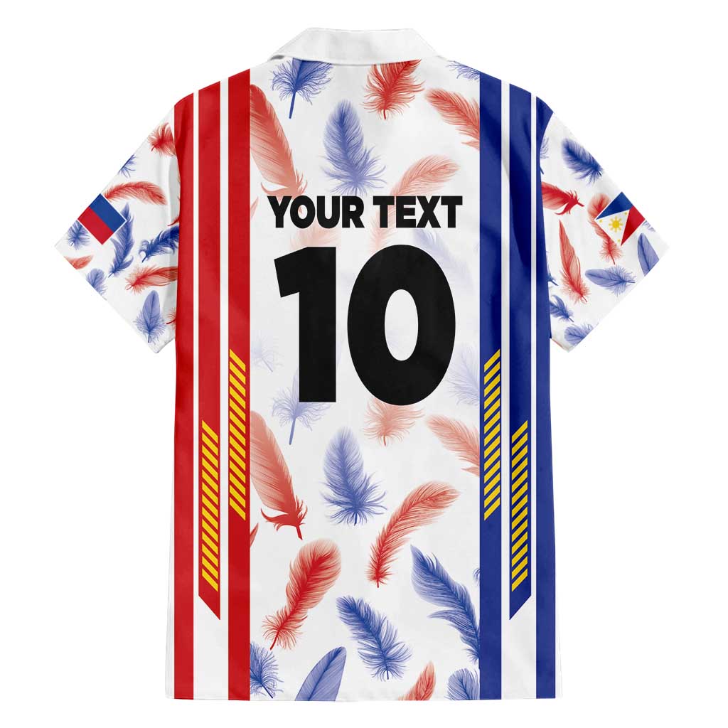 Custom Philippines Champions Football Jersey Family Matching Summer Maxi Dress and Hawaiian Shirt