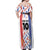 Custom Philippines Champions Football Jersey Off Shoulder Maxi Dress