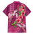 Hawaiian Turtle Love Couple Hawaiian Shirt - Sweet Hibiscus and Kakau Pattern Rose Color