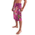 Hawaiian Turtle Love Couple Lavalava - Sweet Hibiscus and Kakau Pattern Rose Color