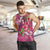 Hawaiian Turtle Love Couple Men Tank Top - Sweet Hibiscus and Kakau Pattern Rose Color