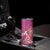 Hawaiian Turtle Love Couple Skinny Tumbler Sweet Hibiscus and Kakau Pattern Rose Color