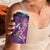 Hawaiian Turtle Love Couple 4 in 1 Can Cooler Tumbler Sweet Hibiscus and Kakau Pattern Deep Purple Color