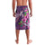 Hawaiian Turtle Love Couple Lavalava - Sweet Hibiscus and Kakau Pattern Deep Purple Color