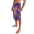 Hawaiian Turtle Love Couple Lavalava - Sweet Hibiscus and Kakau Pattern Deep Purple Color