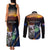 Australia and New Zealand ANZAC Day Couples Matching Tank Maxi Dress and Long Sleeve Button Shirt Tui Bird and Koala mix Maori and Aboriginal Pattern