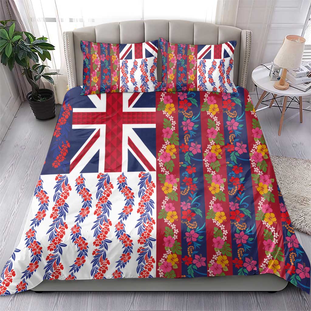 Hawaiian Lei Bedding Set National Flag Striped Style