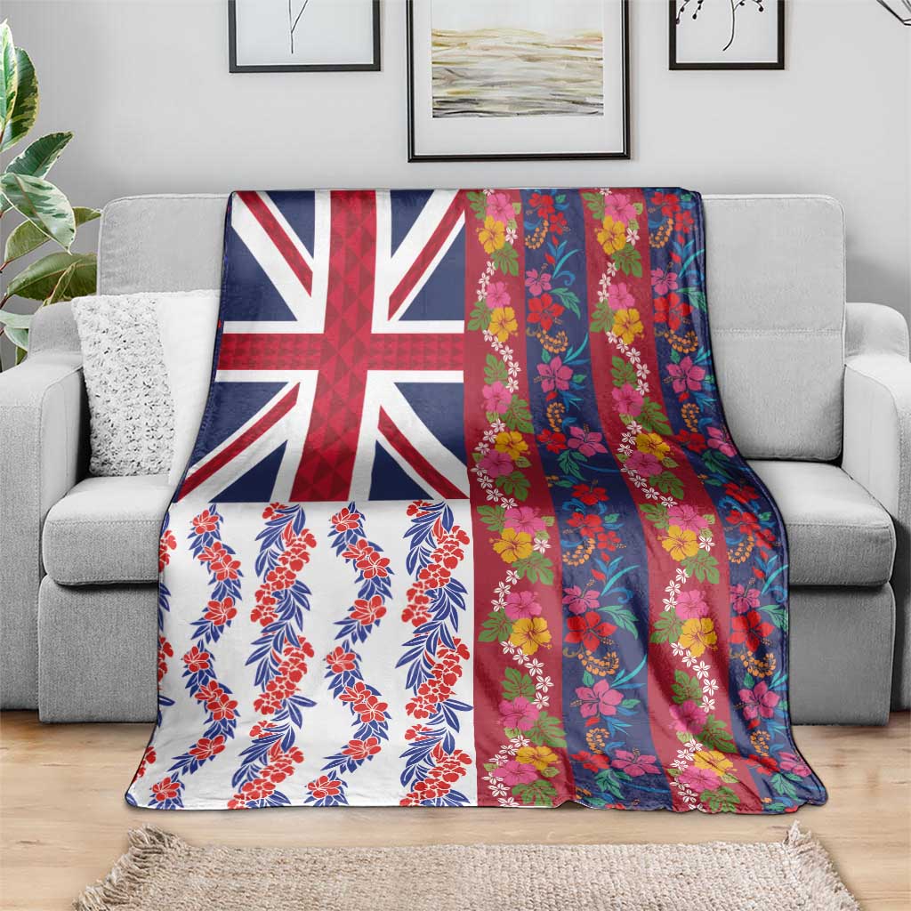 Hawaiian Lei Blanket National Flag Striped Style