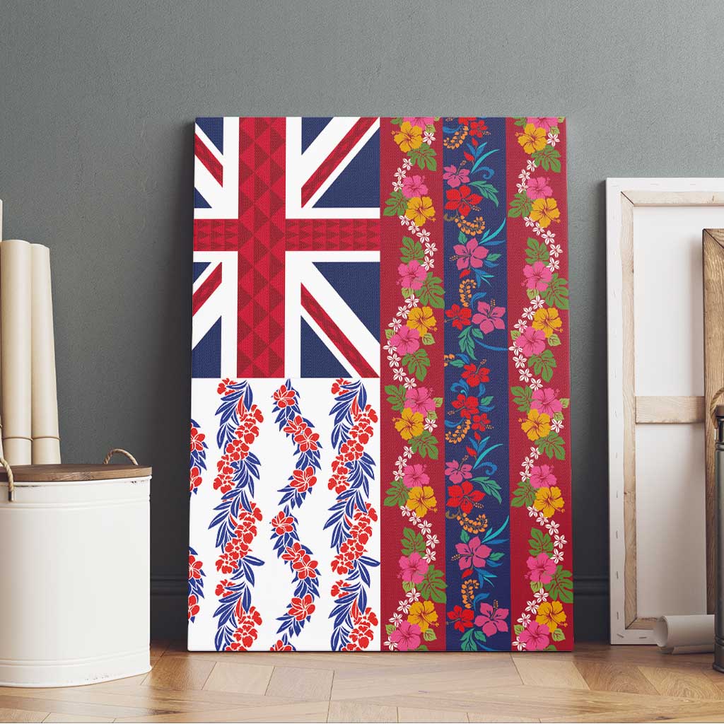 Hawaiian Lei Canvas Wall Art National Flag Striped Style