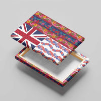 Hawaiian Lei Canvas Wall Art National Flag Striped Style