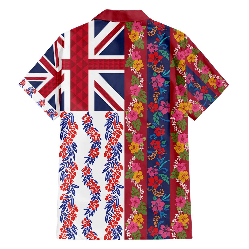 Hawaiian Lei Hawaiian Shirt National Flag Striped Style