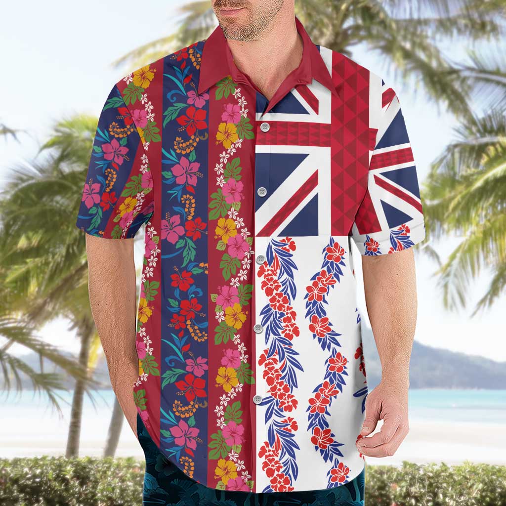 Hawaiian Lei Hawaiian Shirt National Flag Striped Style
