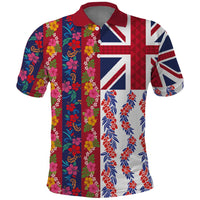 Hawaiian Lei Polo Shirt National Flag Striped Style