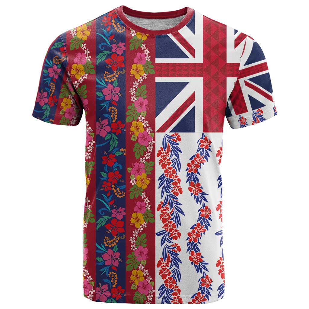 Hawaiian Lei T Shirt National Flag Striped Style